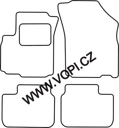 Autokoberce Fiat Sedici 05/2006 - Colorfit (1347)